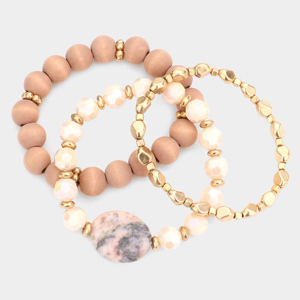 Natural Stone Multi Layered Bracelets