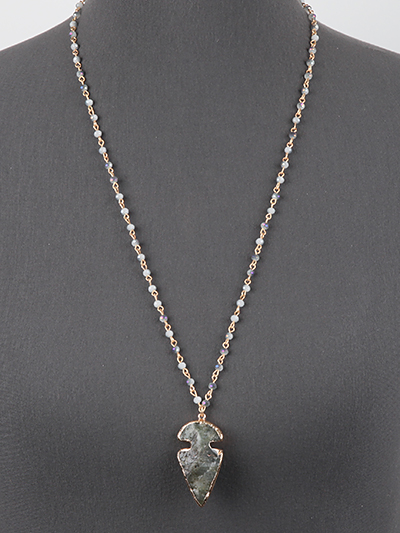 Beads Necklace with Pendant