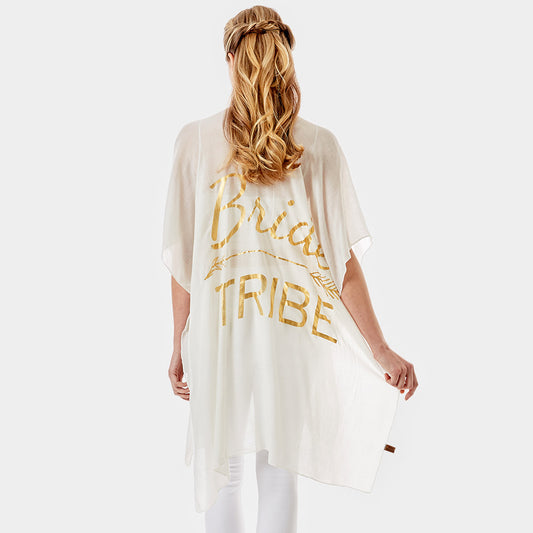 Bride Tribe Solid Cover Up Poncho