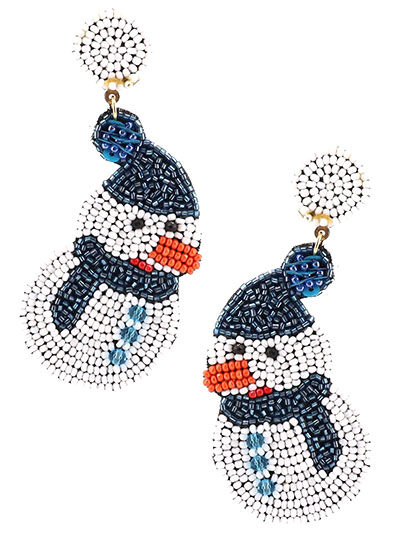 Snowman Earrings