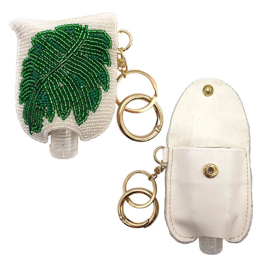 Beaded Leaf Key Chain