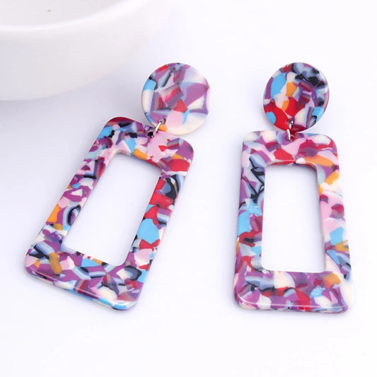 Acrylic Square Earrings