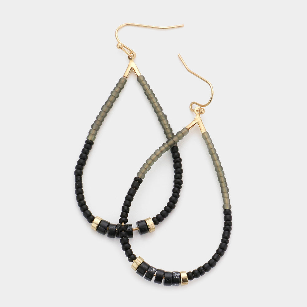 Beaded Teardrop Earrings